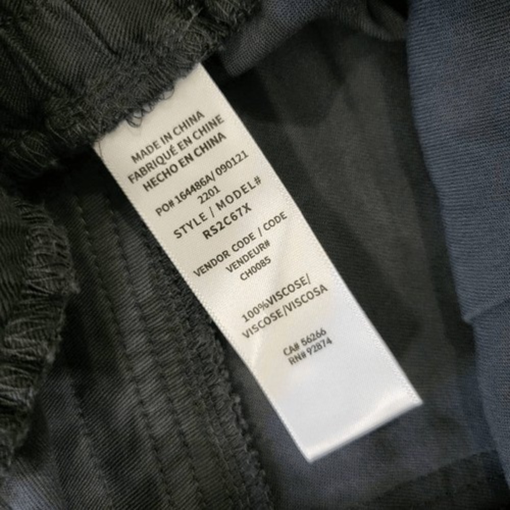 Splendid Womens Camo Jogger Pants Black Grey Elastic Waist Relaxed Fit Large - Picture 13 of 14